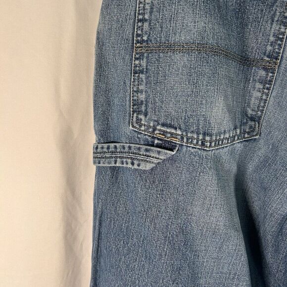 Vintage Structure Carpenter Jeans Men's 38X29 Medium Wash Distressed 100% Cotton - Picture 9 of 14